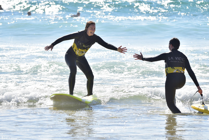 Nos cours de surf à Biscarrosse • La Vigie